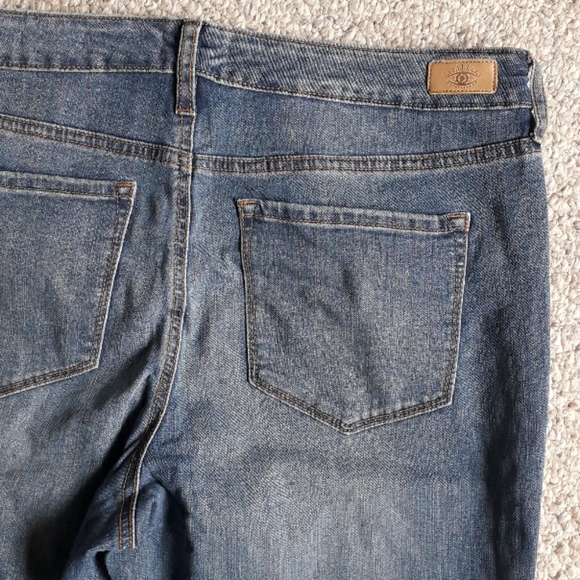 New Side Stripe High Waist Crop Kick Flare Jeans - Picture 7 of 9